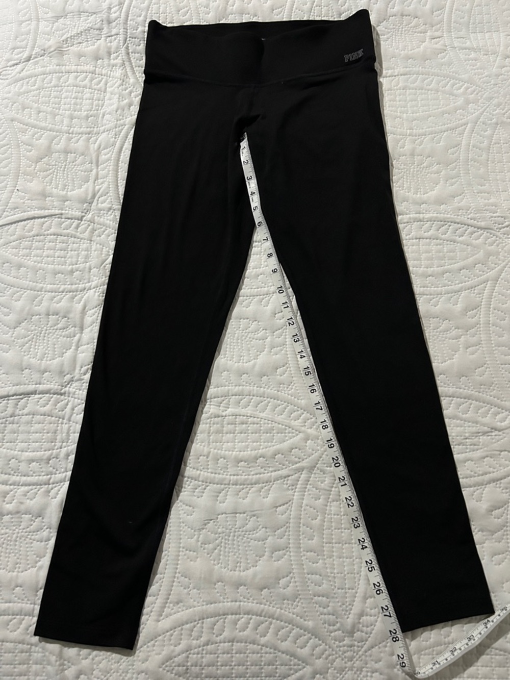 Victoria's Secret PINK Ultimate Black Leggings SZ: medium
